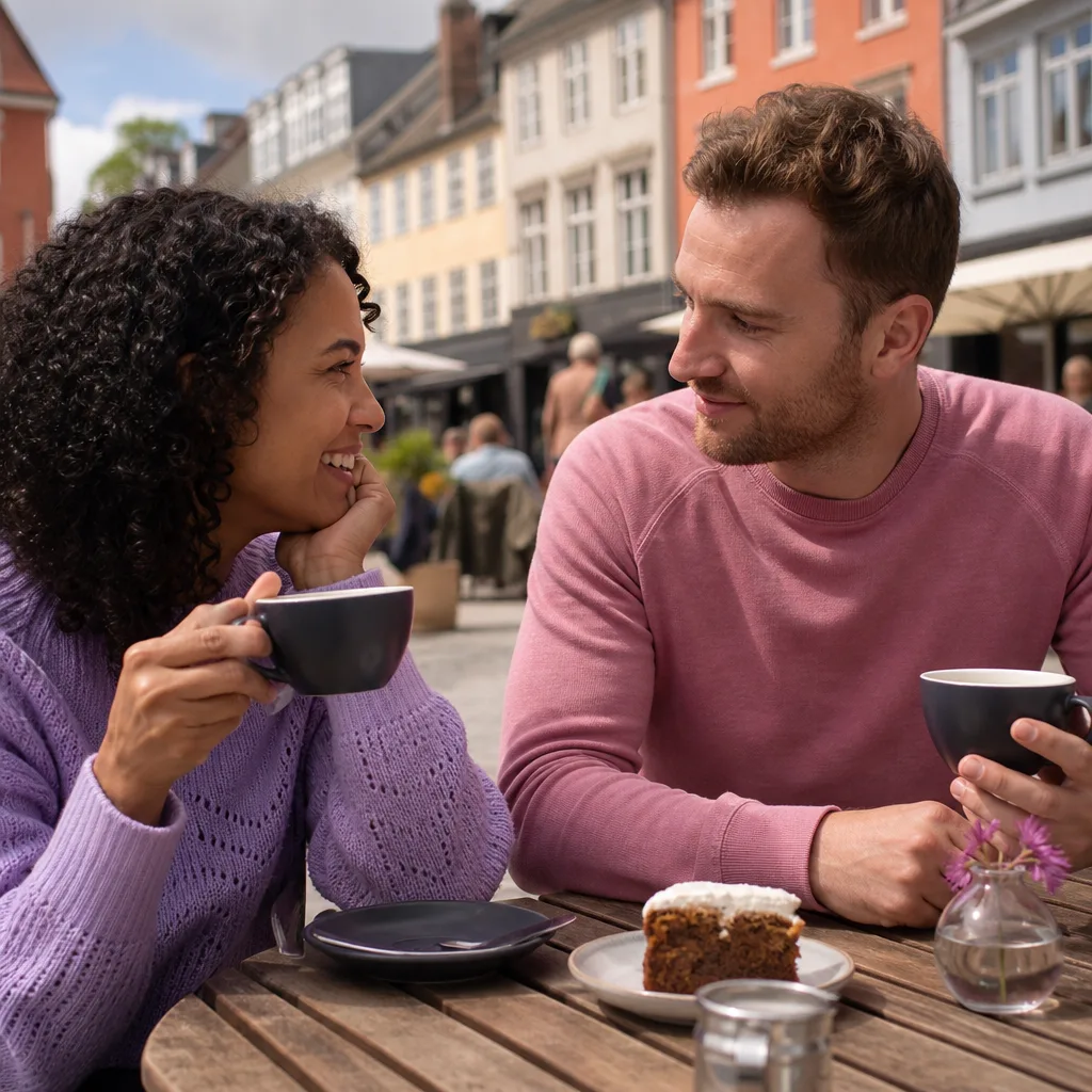 Mature Norwich singles enjoying a daytime walk in the city
